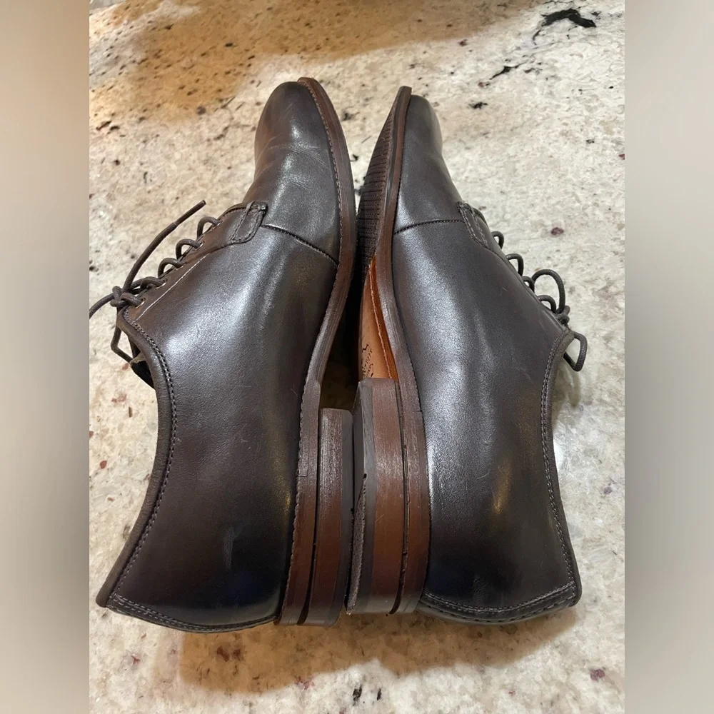 COLE HAAN GRAND 360 BROWN LEATHER OXFORDS SIZE 9.5 M